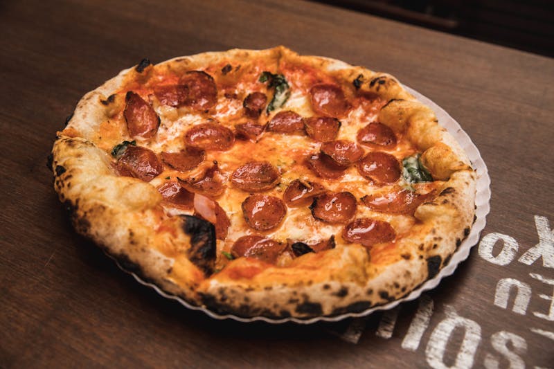 Classic pepperoni pizza from anthonys coal fired