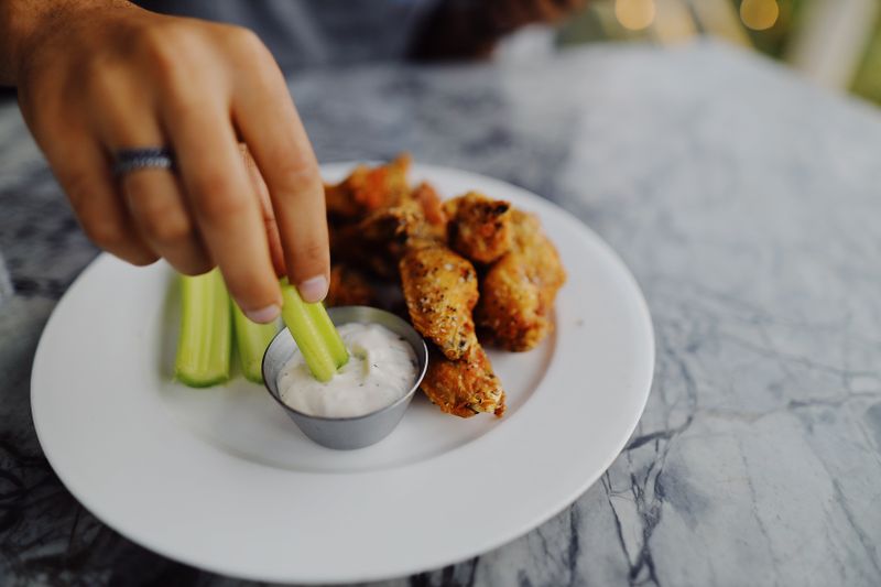 Coal fired wings appetizer